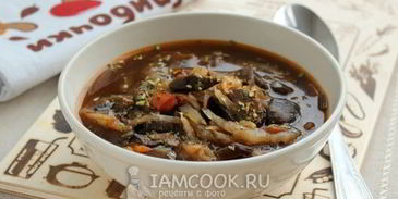 грибная солянка с капустой