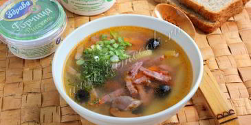 мясная солянка в мультиварке