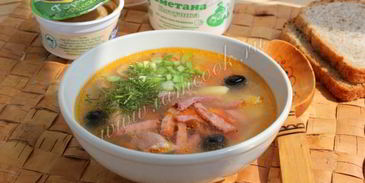 мясная солянка в мультиварке