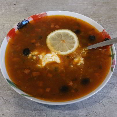 Мясная солянка