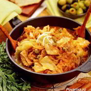 Рецепт Рыбной солянки на сковороде