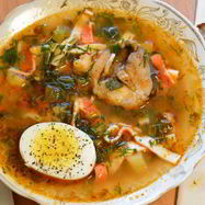 Рецепт Рыбной солянки с крабовыми палочками