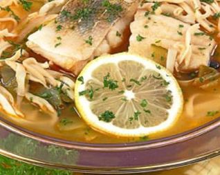 Солянка из кальмаров и рыбы