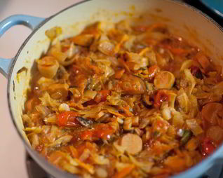 Солянка из капусты