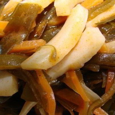 Солянка из морской капусты