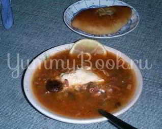 Солянка с черносливом