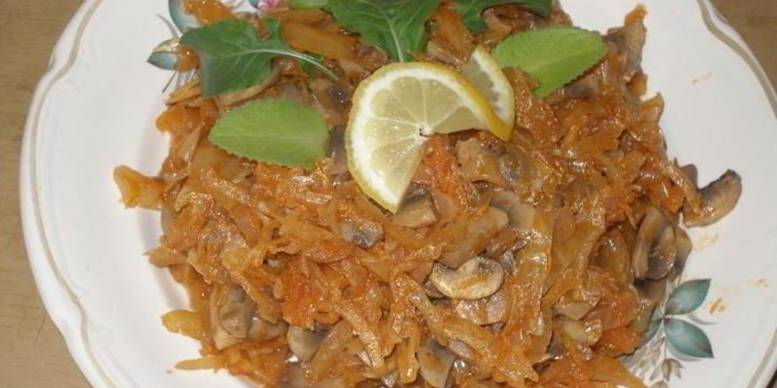 Рецепт солянки с грибами и капустой