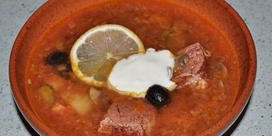 Рецепт солянки с грибами в мультиварке