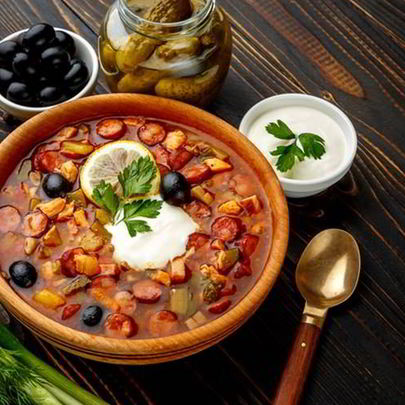 Солянка с картошкой