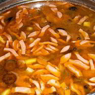 Рецепт Солянки с опятами и куриным сердцем