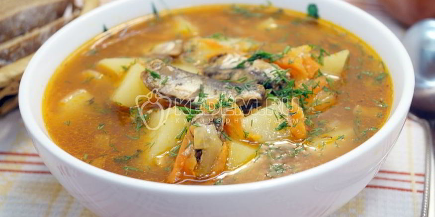 Рецепт супа из кильки