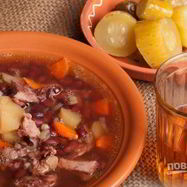 Рецепт Супа из красной фасоли со свининой