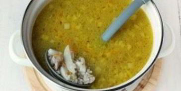 суп из куриных желудков