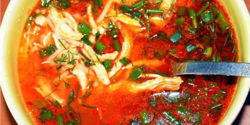 Рецепт супа из курицы с помидорами