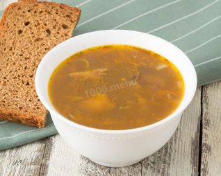 Суп из опят замороженных