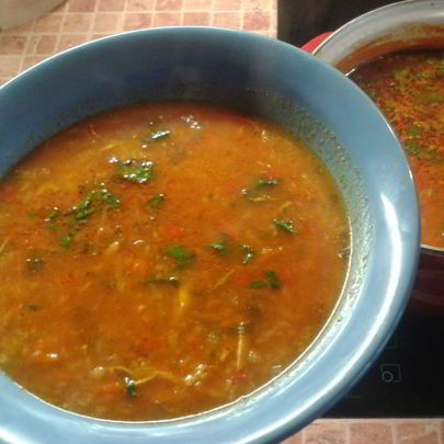 Куриный суп Харчо