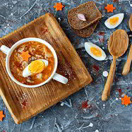 Рецепт Супа по-польски с квашеной капустой и яйцом