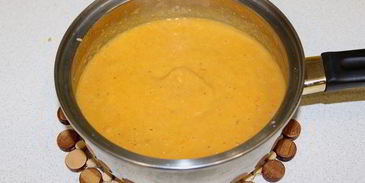 чечевичный суп-пюре с тофу