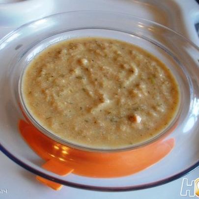 Детский суп-пюре из кижуча с зеленью