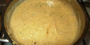 детский суп-пюре из кижуча с зеленью