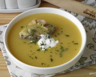 Гороховый суп-пюре с мясом