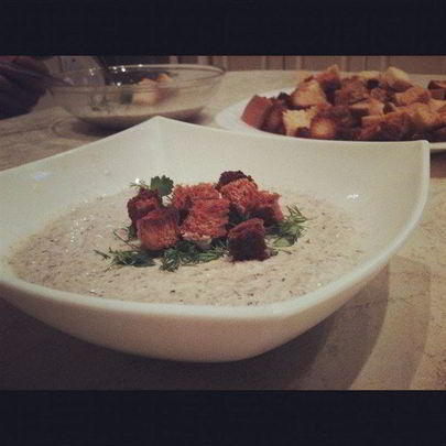 Грибной суп-пюре