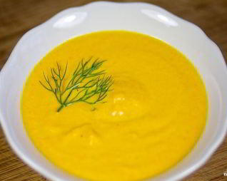 Морковный суп-пюре со сливками