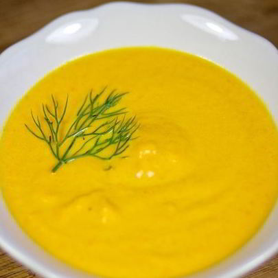 Морковный суп-пюре со сливками