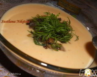 Овощной суп-пюре с грибами