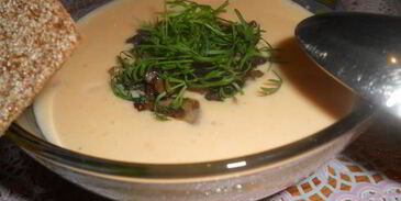 овощной суп-пюре с грибами