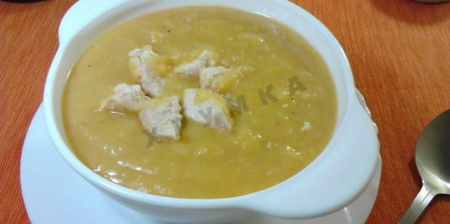 Рецепт супа пюре горохового с курицея