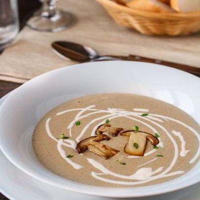 Суп-пюре из белых грибов