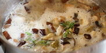 суп-пюре из белых грибов