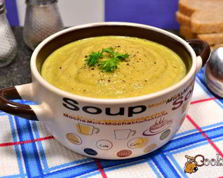 Суп-пюре из кабачков и шампиньонов