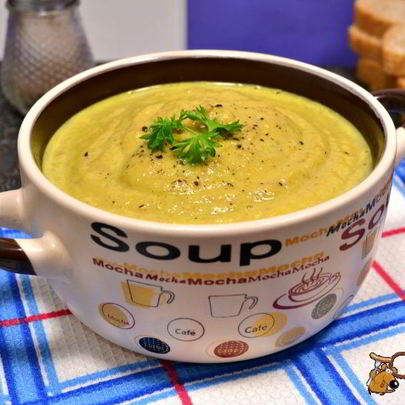 Суп-пюре из кабачков и шампиньонов