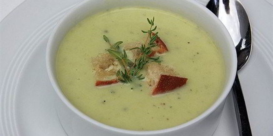 Рецепт супа-пюре из кабачков с плавленым сыром