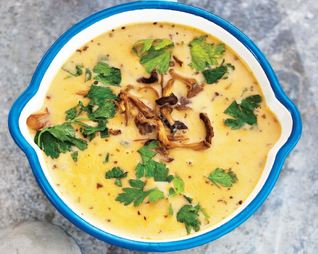 Суп пюре из лисичек