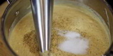 суп-пюре из свежих грибов