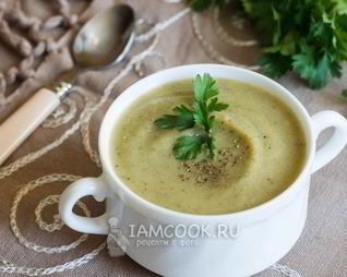 Суп-пюре из цветной капусты и кабачков