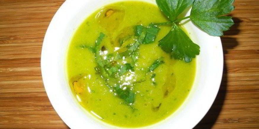 Рецепт супа-пюре из тыквы и горошка