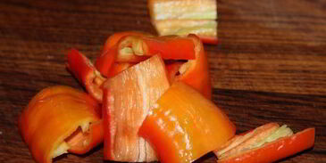 суп-пюре из запеченной тыквы с перцами