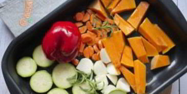 суп-пюре из запеченных овощей