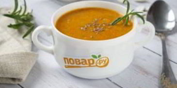 суп-пюре из запеченных овощей