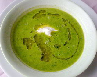 Суп-пюре Мятный горошек