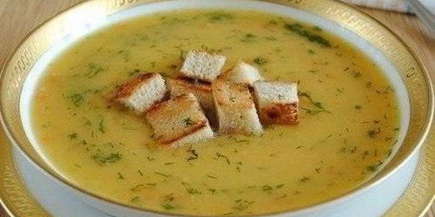 Рецепт супа-пюре с куриной грудкой и сухариками