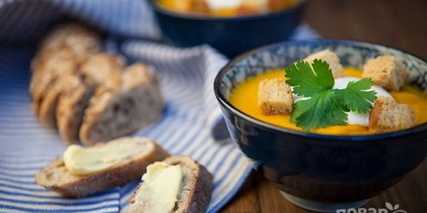 Рецепт супа-пюре с морковью и рисом