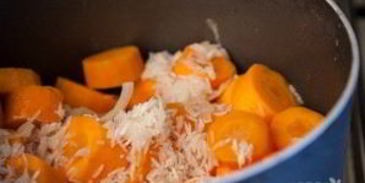 суп-пюре с морковью и рисом