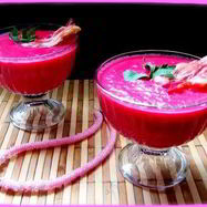 Рецепт Свекольного супа-пюре с яблоками и беконом