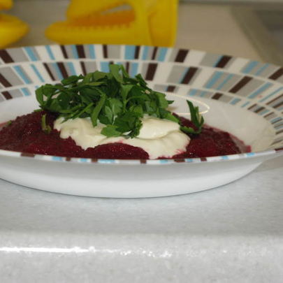 Свекольный суп-пюре