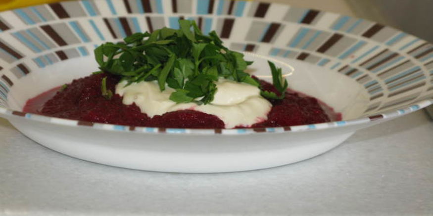 Рецепт свекольного супа-пюре